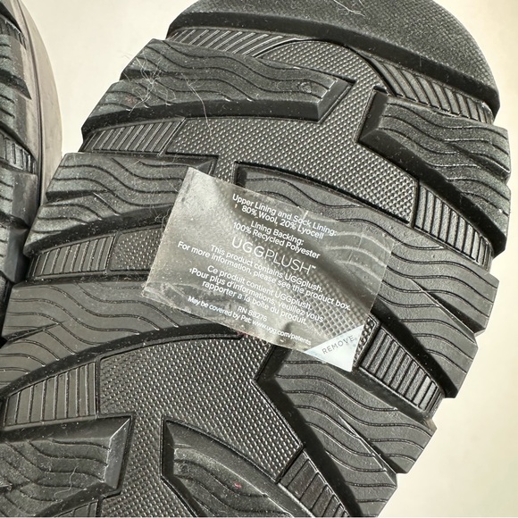 UGG Raincloud Tall Black Winter & Rain Boots Size 12 NWT - Picture 9 of 14